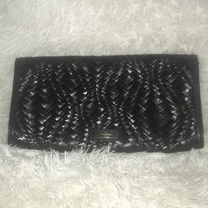 Cole Haan Genevieve Optical Weave Leather Clutch